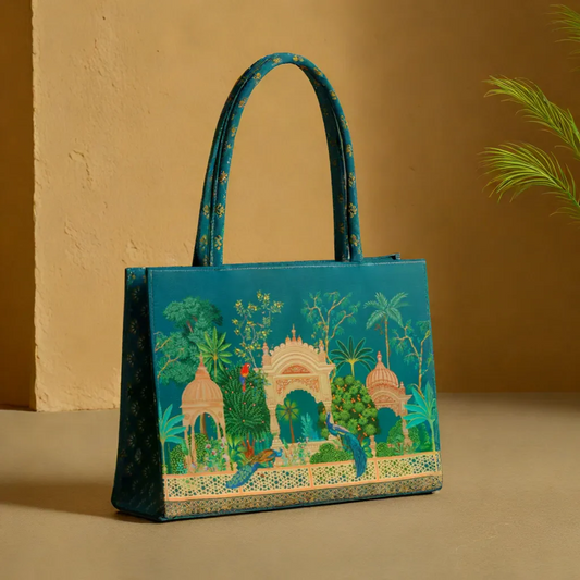 Canvas Tote Bag Peacock