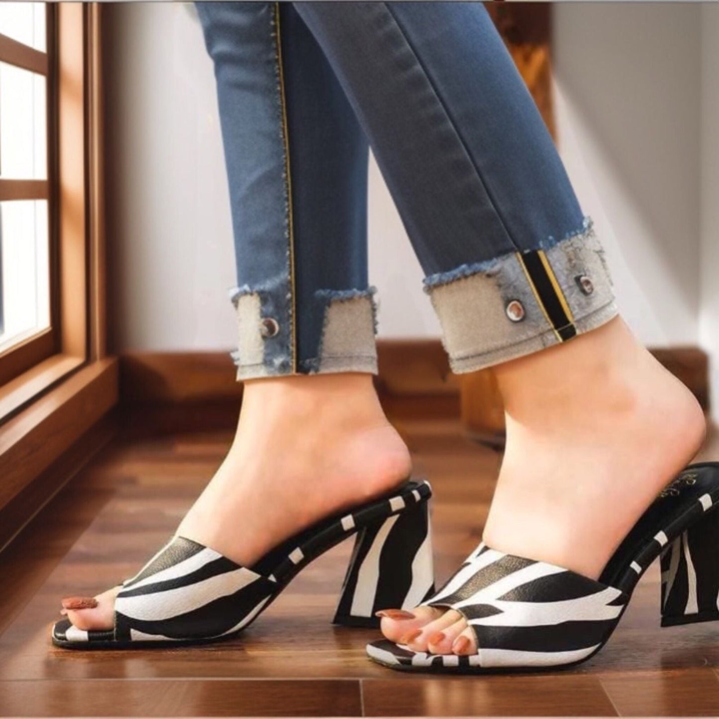 Zebra heels