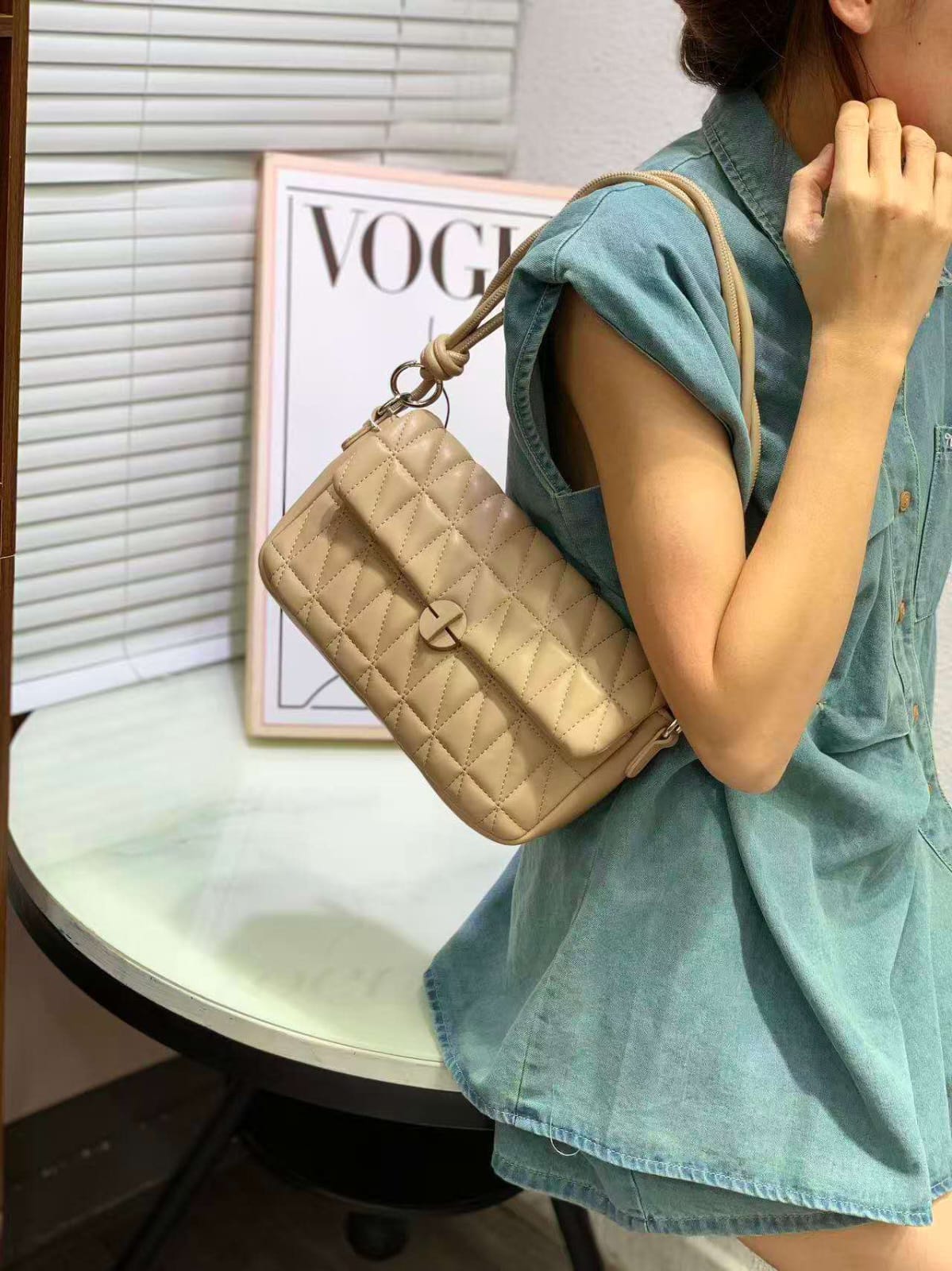 Maison Darzi Quilted Shoulder Bag