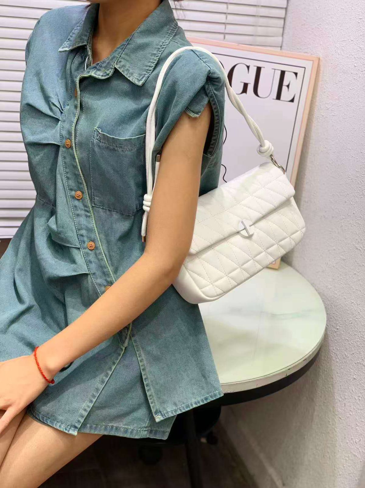 Maison Darzi Quilted Shoulder Bag