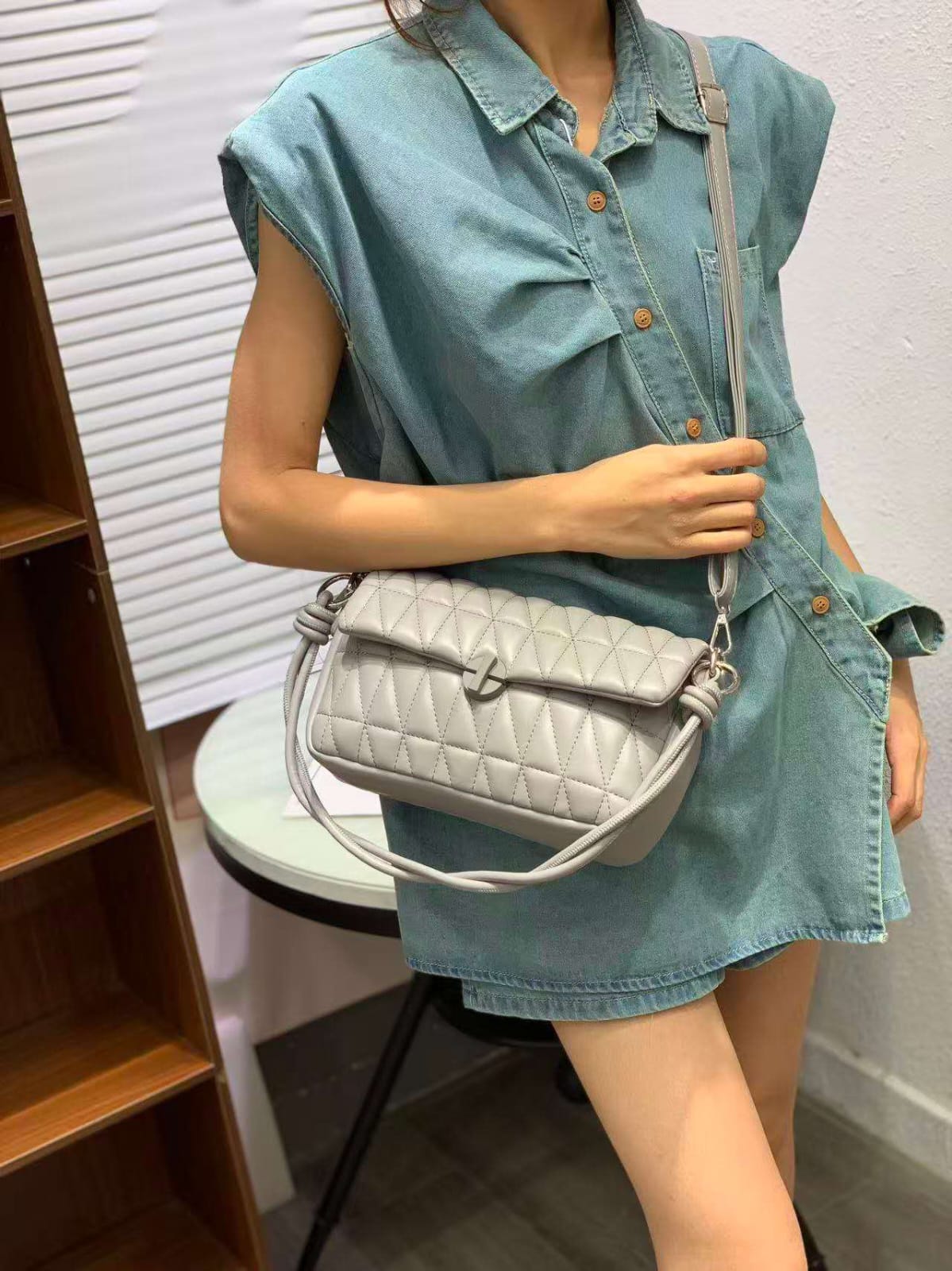 Maison Darzi Quilted Shoulder Bag